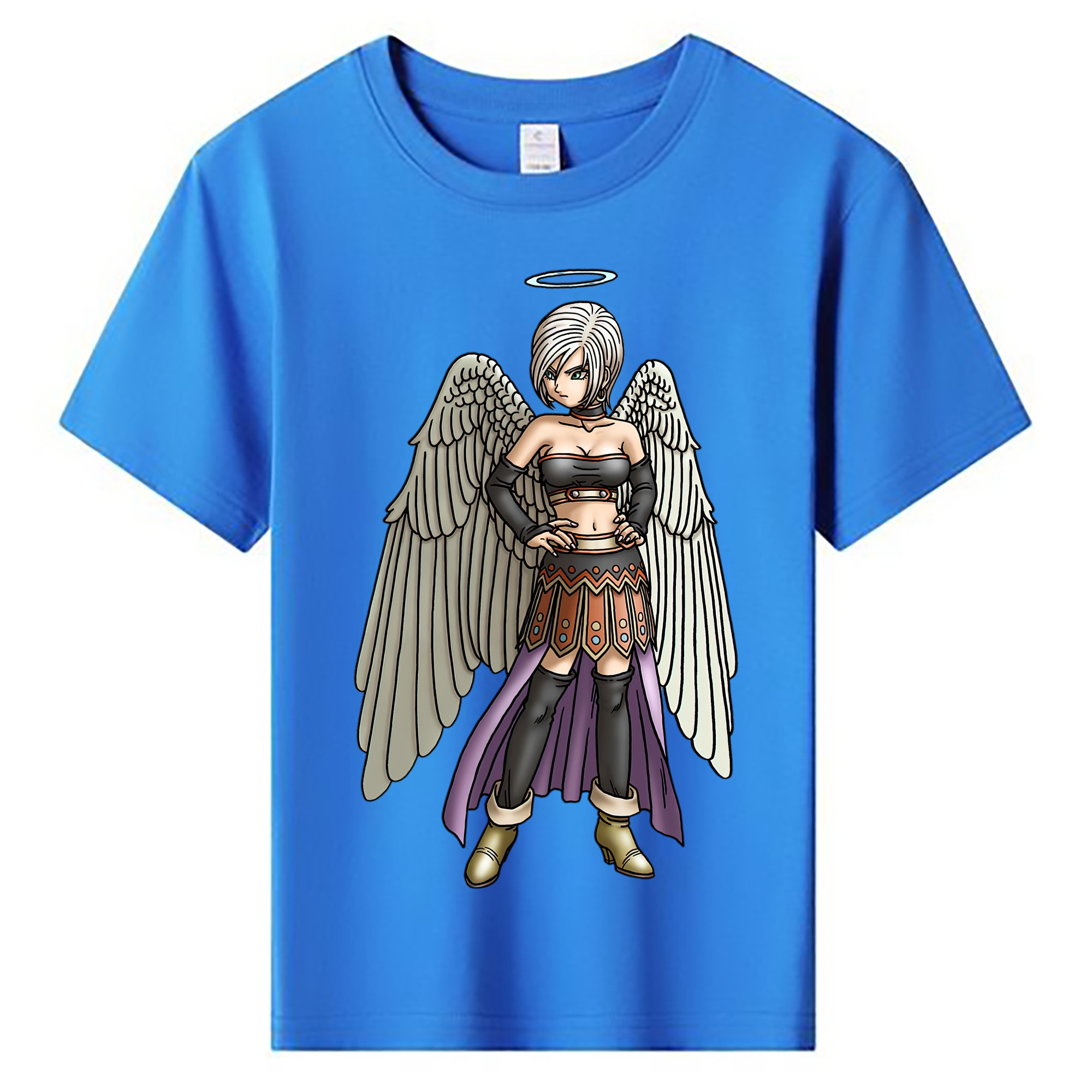 （画像用） ドラゴンクエスト Doragon Kuesuto Dragon Quest 綿100％キッズTシャツ（フロントプリント）